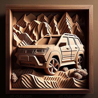 3D модель Mitsubishi Pajero Sport (STL)